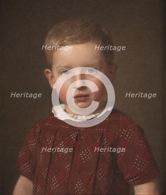 The artist's nephew, the author and the principal Johan Jacob Krohn as a child, 1846. Creator: Christen Kobke.