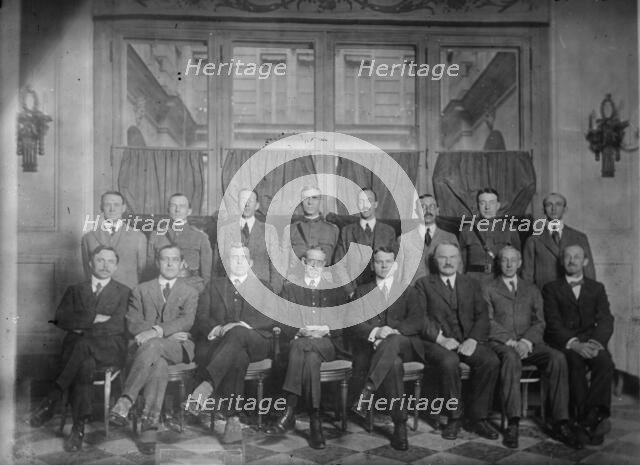 Intelligence chiefs, peace conference., between c1915 and c1920. Creator: Bain News Service.