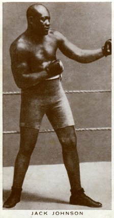 Jack Johnson, American boxer, (1938). Artist: Unknown
