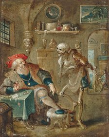 Death and the Miser. Creator: Francken, Frans, the Younger (1581-1642).