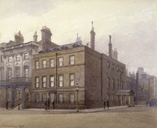 Cleveland House, at the corner of St James's Square and King Street, Westminster, London, 1893. Artist: John Crowther