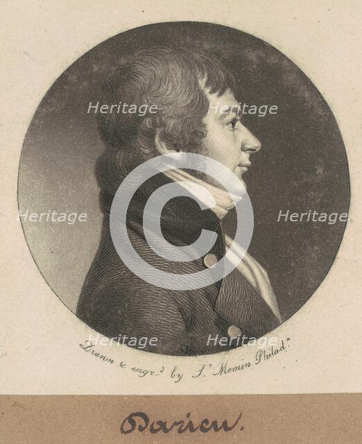 Darieu, 1800. Creator: Charles Balthazar Julien Févret de Saint-Mémin.