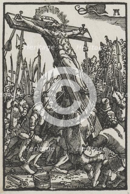 The Fall and Redemption of Man: The Raising of the Cross, c. 1515. Creator: Albrecht Altdorfer (German, c. 1480-1538).