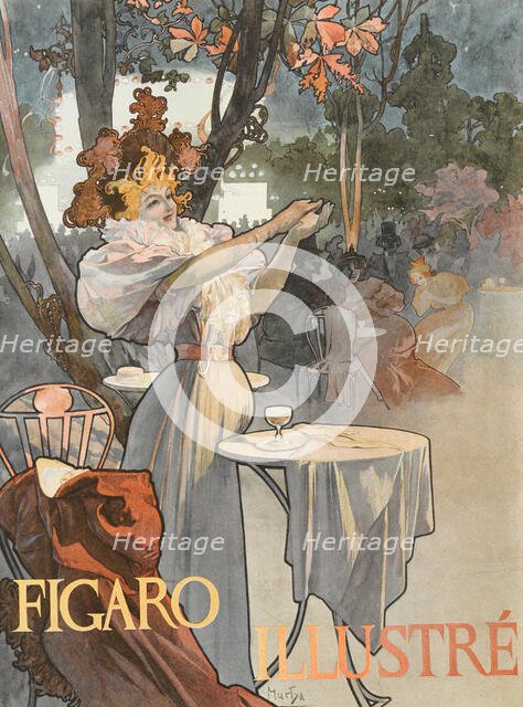Figaro Illustre Magazine Cover, June 1896, 1896. Creator: Mucha, Alfons Marie (1860-1939).