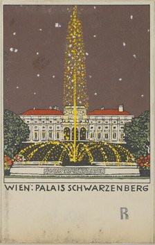 Vienna: Palais Schwarzenberg, 1908. Creator: Attributed to Urban Janke.