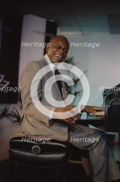 Hank Jones, Jazz Inn Party, Nordwijk, Netherlands, 1989. Creator: Brian Foskett.