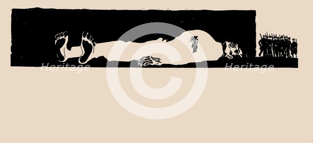 Shot dead, 1924. Creator: Moor, Dmitri Stachievich (1883-1946).