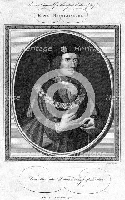 Richard III of England, (1786).Artist: John Goldar