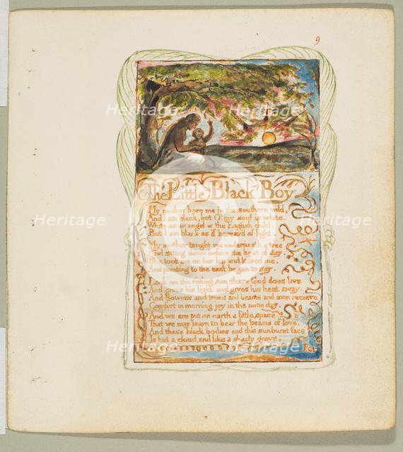 Songs of Innocence and of Experience: The Little Black Boy, ca. 1825. Creator: William Blake.