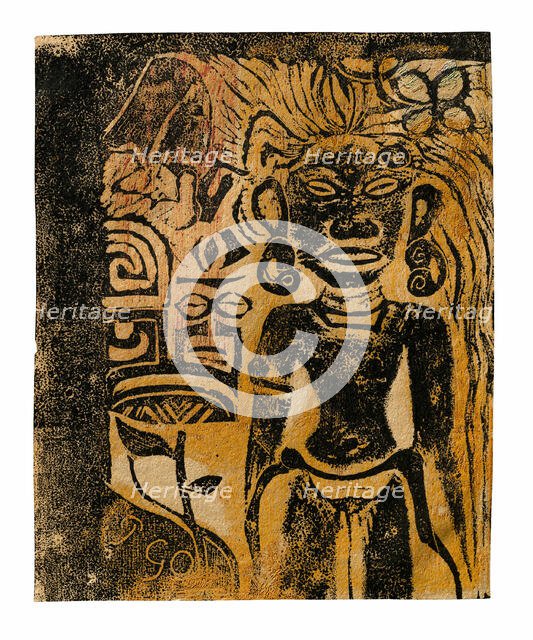 Tahitian Idol—the Goddess Hina, 1894/95. Creator: Paul Gauguin.