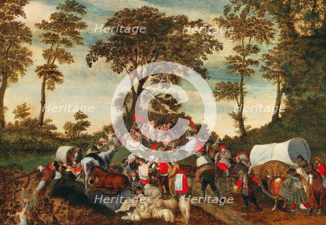 An Allegory of the Mystery of human life. Creator: Cleve, Marten van, the Elder (1520-1570).