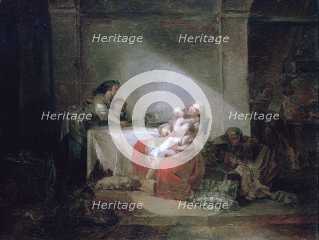 'Interior Scene', late 18th century. Artist: Jean-Honore Fragonard