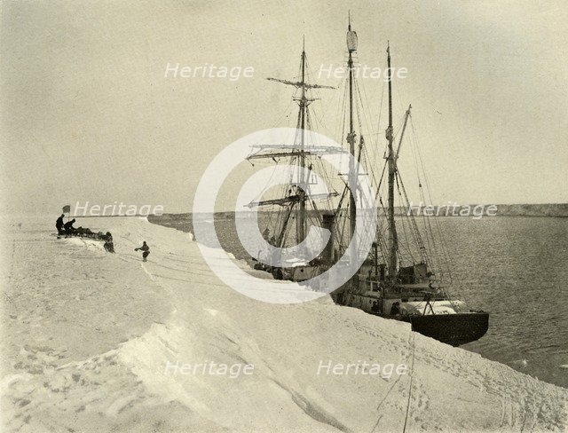 'Nimrod Picking Up The Northern Party', c1908, (1909). Artist: Unknown.