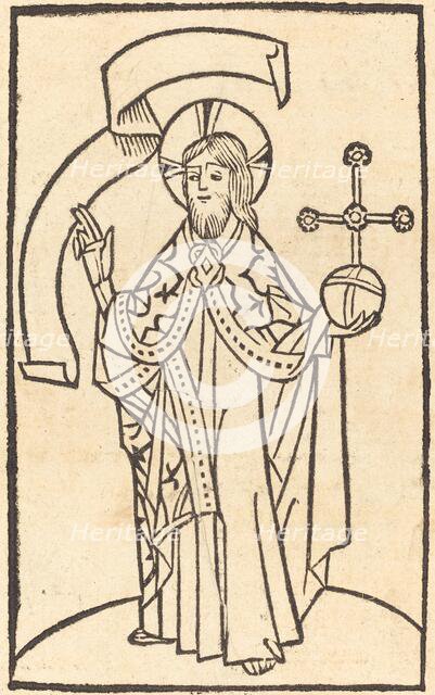 Christ as Salvator Mundi, c. 1475. Creator: Unknown.