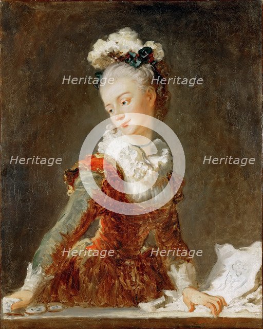 Portrait of the ballerina Marie-Madeleine Guimard (1743-1816). Artist: Fragonard, Jean Honoré (1732-1806)