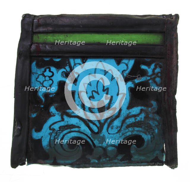 Glass Fragment, European, 15th-16th century. Creator: Unknown.