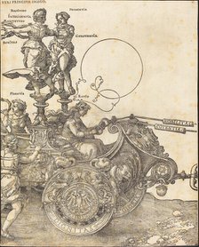 The Triumphal Chariot of Maximilian I (The Great Triumphal Car) [plate 2 of 8], 1523 (Latin ed.). Creator: Albrecht Durer.