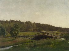 Bridge over a Brook, 1882. Creator: Hjalmar Munsterhjelm.