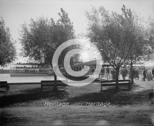 Str. Tashmoo at Tashmoo Park, St. Clair Flats, Mich., between 1900 and 1920. Creator: Unknown.
