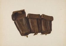 Leather Cartridge Case, 1935/1942. Creator: Fred Hassebrock.