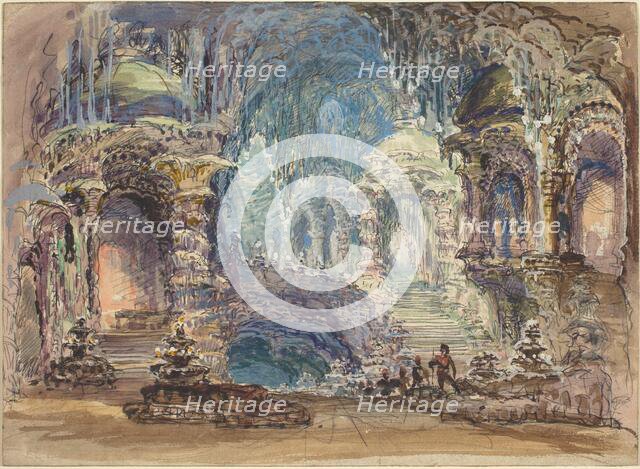 Fantastic Pavilions in a Grotto. Creator: Robert Caney.