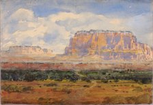 The Enchanted Mesa, 1927. Creator: William Henry Holmes.