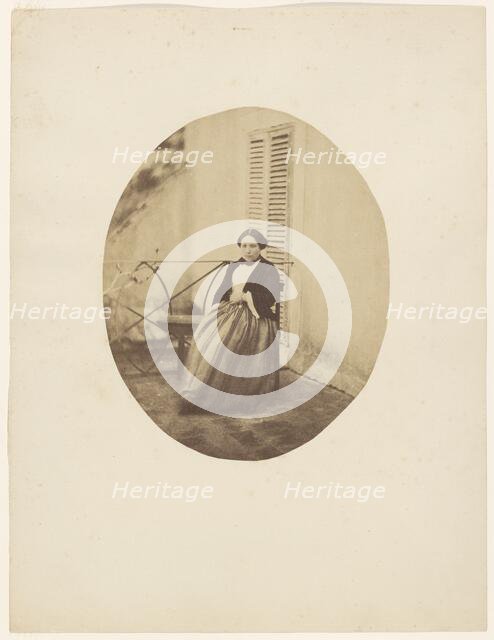 Portrait of Rachel Félix, 1853. Creator: Charles Nègre.