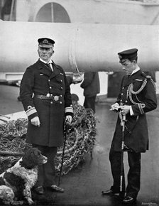 Rear-Admiral Arthur Alington and his Flag Lieutenant, William George Elmhirst Ruck-Keene, 1896.Artist: Gregory & Co