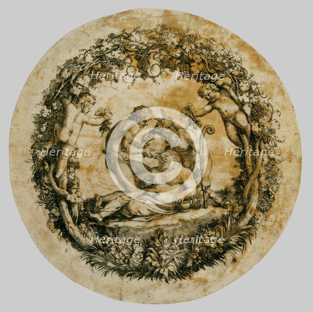 Wilton album, folio 41: The Drunken Silenus (Tazza Farnese), ca. 1597-1600. Creator: Annibale Carracci.