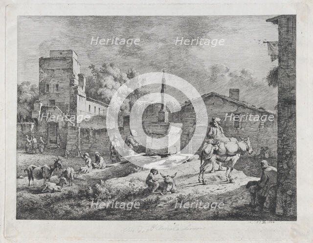 View of Saint-Andéol, 1774. Creator: Jean-Jacques de Boissieu.