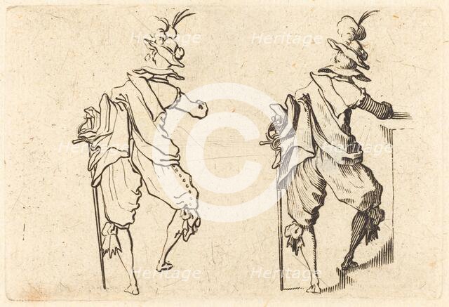 Man with Sword, c. 1622. Creator: Jacques Callot.