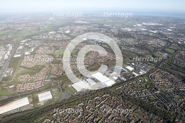 Washington New Town and environs, from the south west, Tyne and Wear, 2018. Creator: Emma Trevarthen.