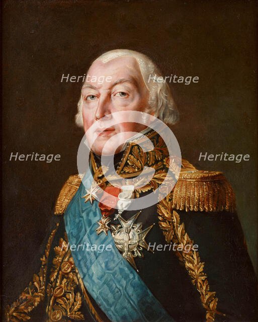 Portrait of François-Henri de Franquetot de Coigny (1737-1821), Marshal of France, 1834. Creator: Rouget, Georges (1783-1869).