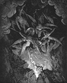 Illustration from John Milton's Paradise Lost, 1866. Artist: Gustave Doré