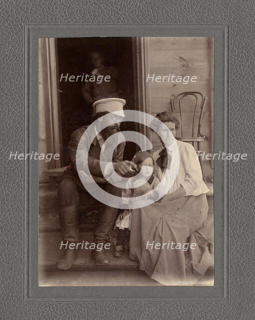 Anuchin Vasily Ivanovich with his family, 1909. Creator: Unknown.