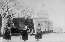 Woman Suffrage - Picket Parade, 1917. Creator: Harris & Ewing.
