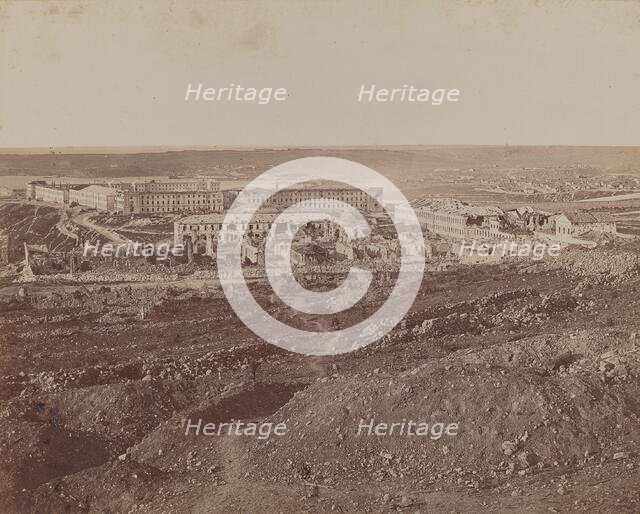 Ruined Buildings, 1855-1856. Creator: James Robertson.