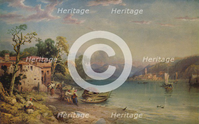 'Looking towards Bellagio', c1845. Artist: Thomas Miles Richardson II.