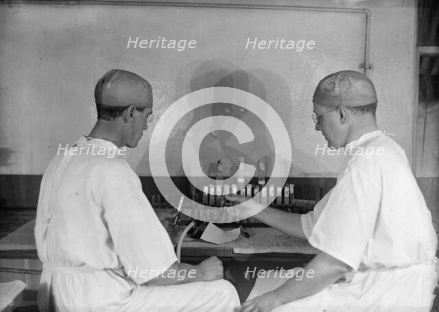 Army, U.S. Army Medical School; Typhoid Vaccine, 1917. Creator: Harris & Ewing.