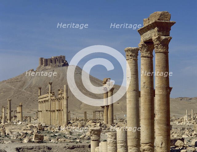 Great Colonnade, Palmyra (Oasis Tadmor), Syria, 3rd century, (2001). Creator: LTL.