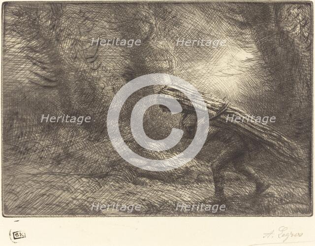 Return to the Cottage (Le retour a la chaumiere). Creator: Alphonse Legros.