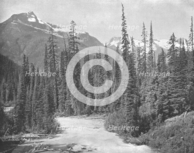 Mounts Cheops and Hermit, Selkirk Range of the Rockies, USA, c1900.  Creator: Unknown.