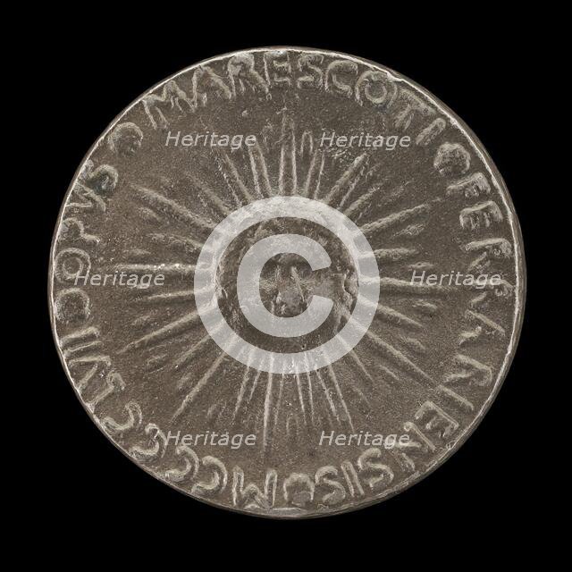 Sunburst with Cherub's Head [reverse]. Creator: Antonio Marescotti.