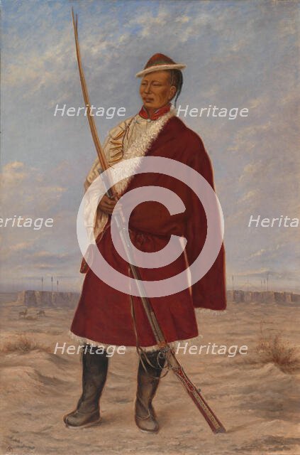 Tibetan Man, ca. 1893. Creator: Antonio Zeno Shindler.