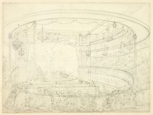 Study for Sadlers Wells Theater, c. 1809. Creator: Augustus Charles Pugin.