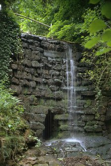 Waterfall at Witley Court, Great Witley, Worcestershire, 1996. Artist: J Richards