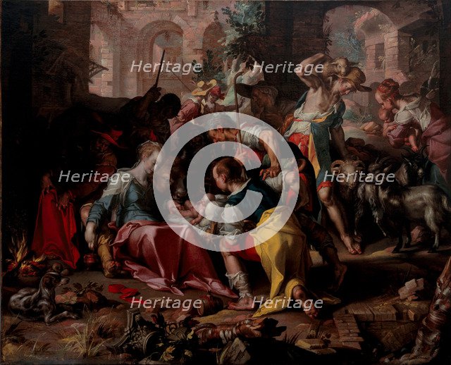 The Adoration of the Shepherds, 1598. Artist: Wtewael, Joachim (1566-1638)