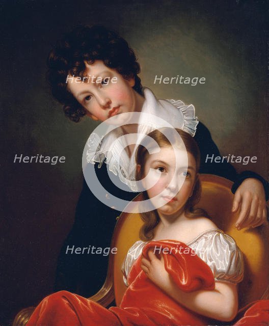 Michael Angelo and Emma Clara Peale, ca. 1826. Creator: Rembrandt Peale.