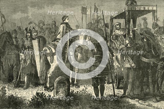 'Matthias Corvinus and George Podiebrad in the Camp Before Spielberg', 1890.   Creator: Unknown.