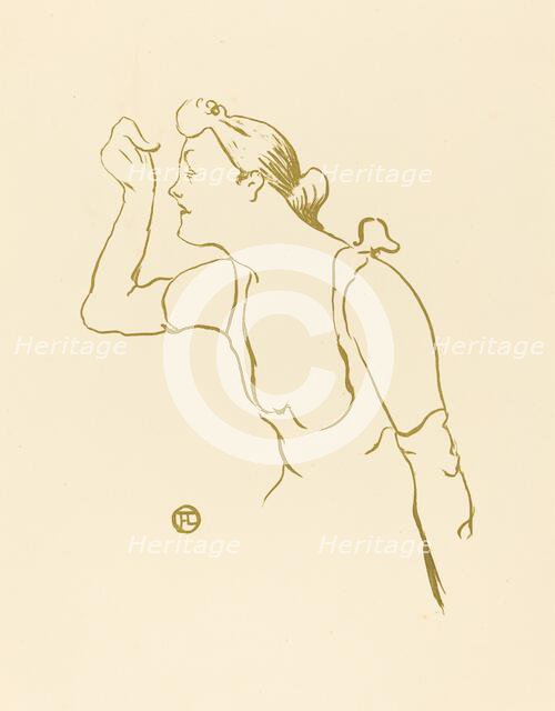 Paula Brébion, 1893. Creator: Henri de Toulouse-Lautrec.